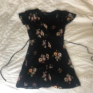 Black Floral Abercrombie Dress